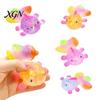 Sensory Ball Toy Clear Goldfish Squeeze Stress Relief Glitter Multicolor Tail Fish Gadget Sugar Soft Decompression Fidget Relaxation