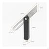 Adjustable Angle Ruler Double-Sided Measuring 2-in-1 for Woodworkers