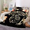 1pc Sons of Anarchy Throw Blanket Soft Flannel, Cozy All Season Polyester Perfect for Home, Office