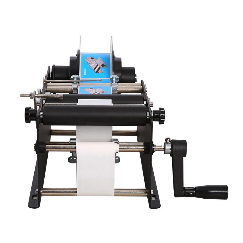 Compact Manual Round Bottle Adhesive Labeling Machine