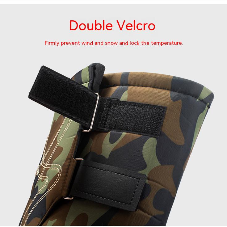 Autumn and Winter Dual-use Thickened Large Men's Waterproof Outdoor Snow Boots Medium Pile Cotton Boots