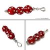 Venetian glass bead antique beads SILVER925 pendant necklace skunk beads Venetian trade beads Venetian glass red skunk necklace 50cm Antiquebeads