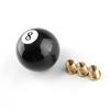 8 Eight Pool Billiard Ball Gear Shift Knob w/ Adapter Universal Vehicle AT/MT Shifter Lever Head Black High Quality Dropship