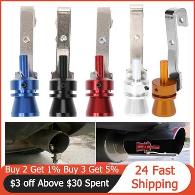 Evrensel Araba Turbo Ses Düdüğü Susturucu Egzoz Borusu Simülatörü Düdük Araçlar İçin Yüksek Kalite Boyut M 5 Renk Seçeneği