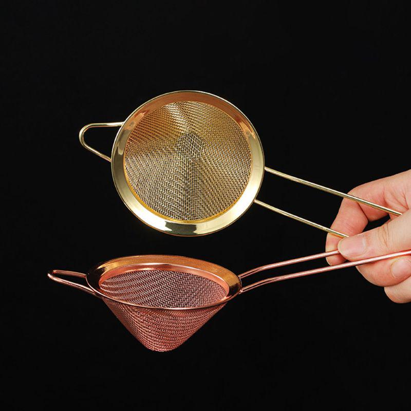 Stainless Steel Cocktail Strainer Fine Mesh Conical Cocktail Filter Sieve for Removing Juice Strainer Bar Tool Tea Strainers