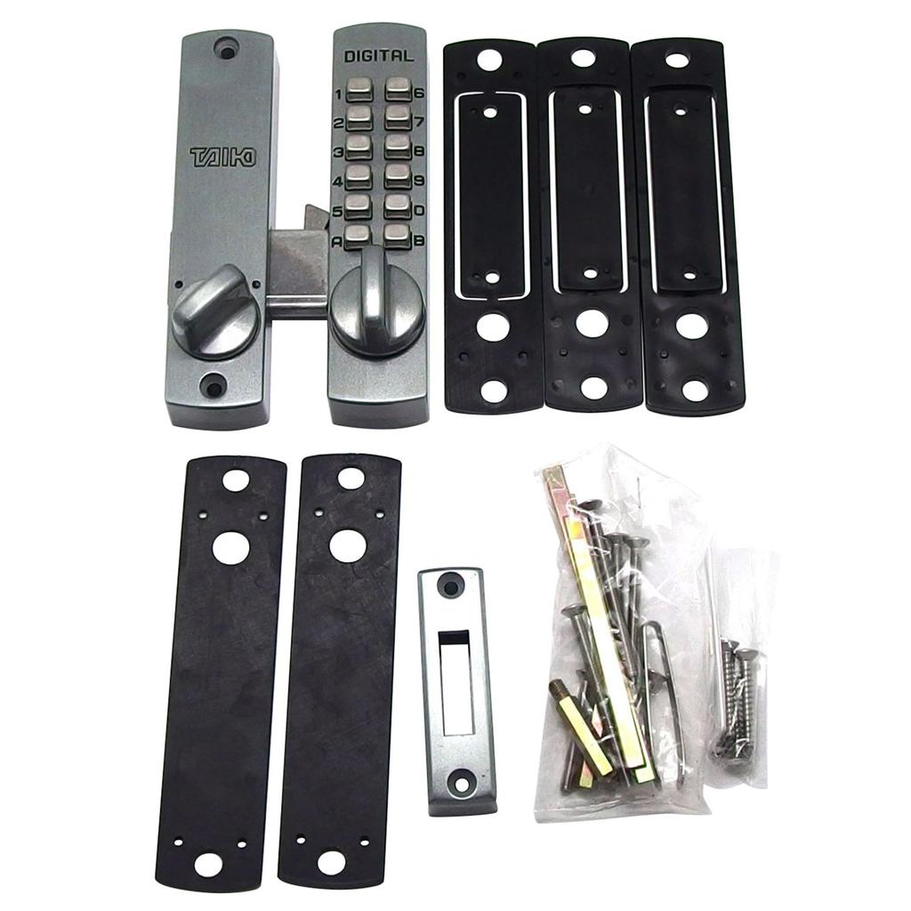 Taiko Digital Lock Surface Lock Sliding Door Double Surface Lock Fixed Thumb Turn Silver P-700