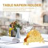 European Style Metal Paper Dispenser Zinc Zinc Zinc Alloy Gold Tissue Box Shiny Napkin Holder  Coffee Shop