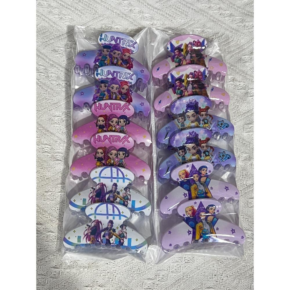 Gorące nowe Kpopowe spinki do włosów dla dziewczynek z grupy Demon Hunter, urocze plastikowe spinki do włosów, boczne spinki dla dziewczynek, akcesoria do włosów Prezent