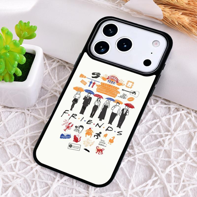 Friends TV soft Phone Case for iPhone 17 Air 16 15 11 12 14 13 Pro Max Shockproof Cover