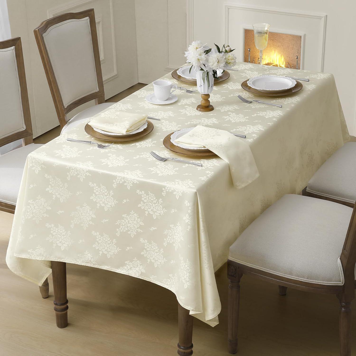 

Rose Table Cloth Household Rectangular Coffee Table Tablecloth Simple Fabric Finished Tablecloth 60*60cm бежевий