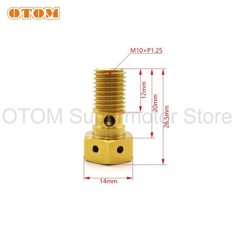 Motorcycle Accessories Brake Hose Bolt M10xP1.25 Oil Pipe Screw Hydraulic Brake Titanium Banjo For KTM HUSQVARNA GASGAS HONDA GR