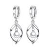 Zircon Hollow Star Stud Earrings for Women Classic Round Square Fashion Ear Cuffs