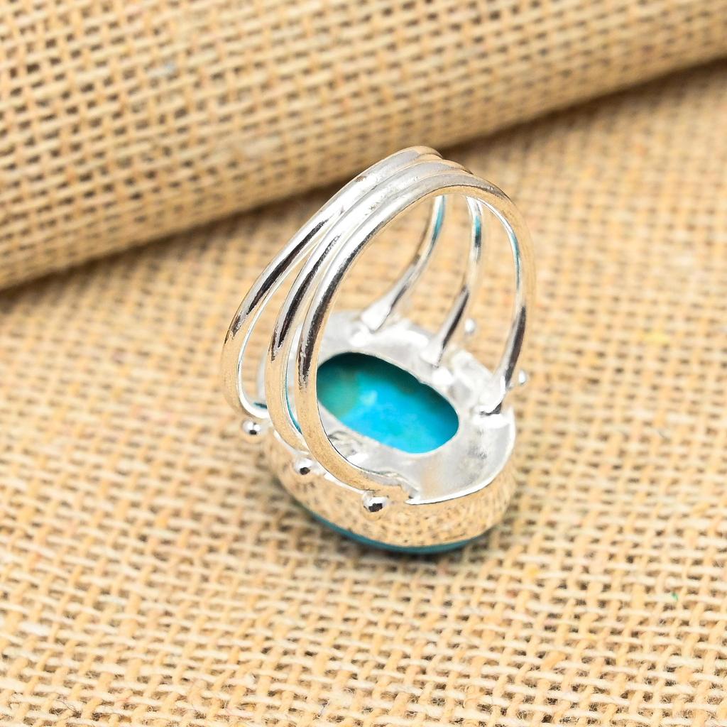 Törnrosa Turkos Ädelsten 925 Sterling Silver Handgjorda smycken till julklapp