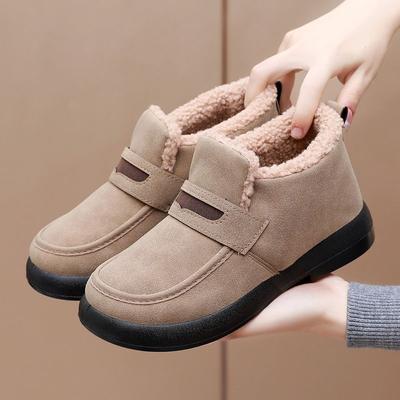 2024 nuova moda invernale da donna stivali da neve tempo libero sport indoor outdoor antiscivolo caldi piatti da donna scarpe di cotone stivali da neve
