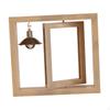 Rotating Picture Frame Decorative Birthday Gifts Office Desktop Wood Centerpiece Vertical Photo