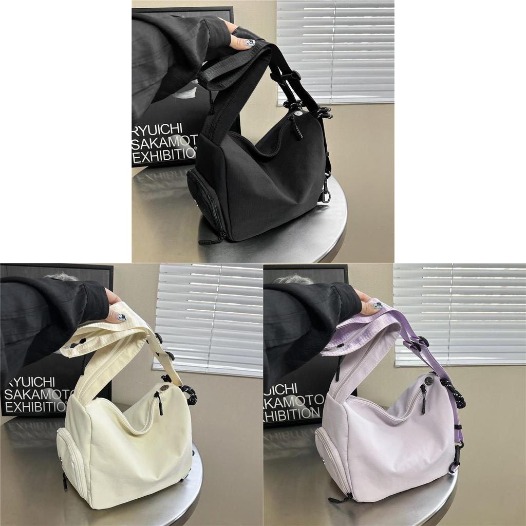 Nylon Convertible Backpack With Zipper Closure For Casual Travel And Daily Use