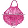 Foldable Pure Cotton Mesh Shopping Bag - Portable Handheld Fruit & Vegetable Storage