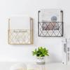 Iron Wire Wall Files Folder Wall Mounted Magazine Holder Bookshelf Door Hanging Organizers  Office