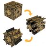 Lunari Puzzle Box Kostka z Wnętrzem 3D Antyczna Kolekcja Podstawa, Kwadratowa, Ekspozycja,