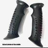 2Pcs Straight/Bent Handle Climbing Stick Head Trekking Rod Handle Adapters Walking Cane Grip for Climbing Outdoor