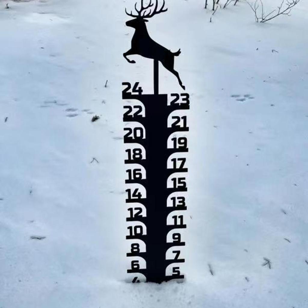 Sanat Kar Ölçer Kardan Adam Ölçer Bahçe Kar Ölçme Çubuğu