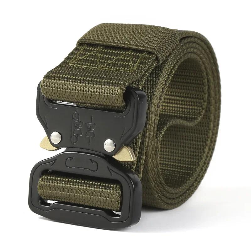 Men's - Belt Multifunctional Buckle Nylon Belt Marine Canvas Belt Metal Buckle Outdoor Hunting Camouflage Belts for Men