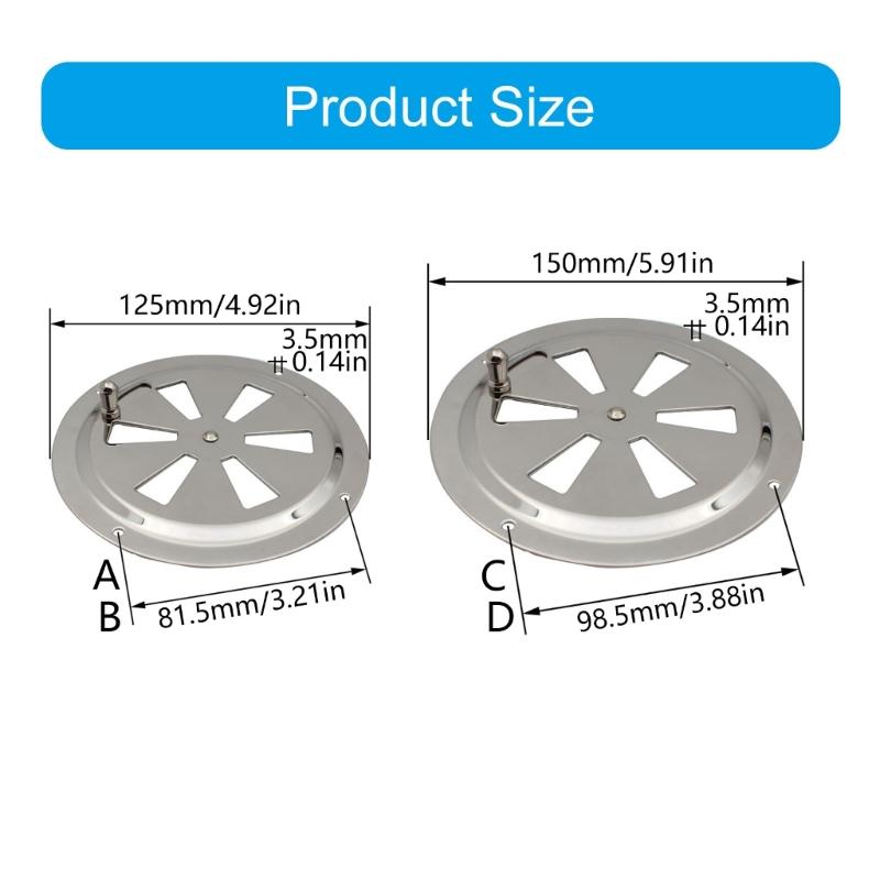 Cabin Ventilation Plate Vent Boat Ventilation Grille With Manual Operation For Marine Boat Applications