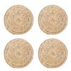Bohemian Decor Thermal Insulation Mats Thanksgiving Dinner Natural Woven Grass Rustic Table Setting Sustainable Material