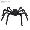 Exquisite Workmanship Easy-operating Red Eyes Black Spider Decor Horrific Black Spider Toy for Festival