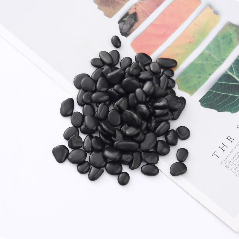 1 Lb Black Natural Pebbles for Landscaping, Paving, Flower Pots, Bonsai Decoration.