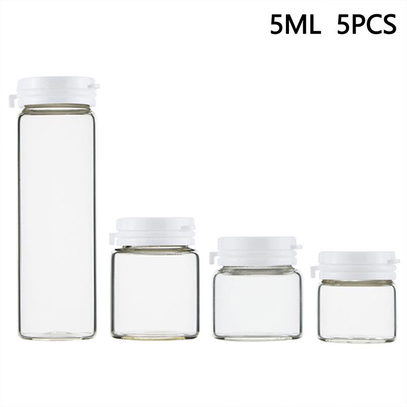 

5 шт. Белая банка для крема с крышкой, баночка для лосьона для тела, скраба, маски для волос, косметический флакон, контейнер для путешествий, портативный флакон-дозатор 5ML