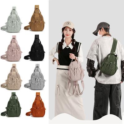 Women's Chest Bag Men's Commuter Outdoor Sports Crossbody Bag Large Capacity Cycling Shoulder Bag Multi Functional Backpack