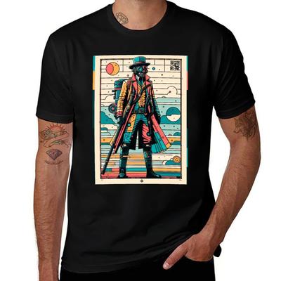 Cowboy Funk Raider TShirt Work Wear Simple Tee Shirt