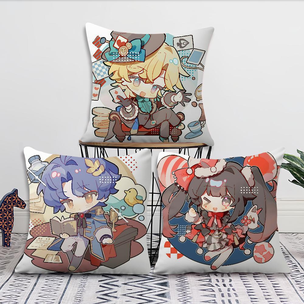 Hot Game Honkai Star Rai cushion cover Pillow Cover Decoration Room Home Sofa living Office Car Nordic Simplicity