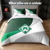 Werder Bremen Football Design Bed Bedding Set 1 Duvet Cover + 2 Pillowcases Soft Breathable Household Bed Linens