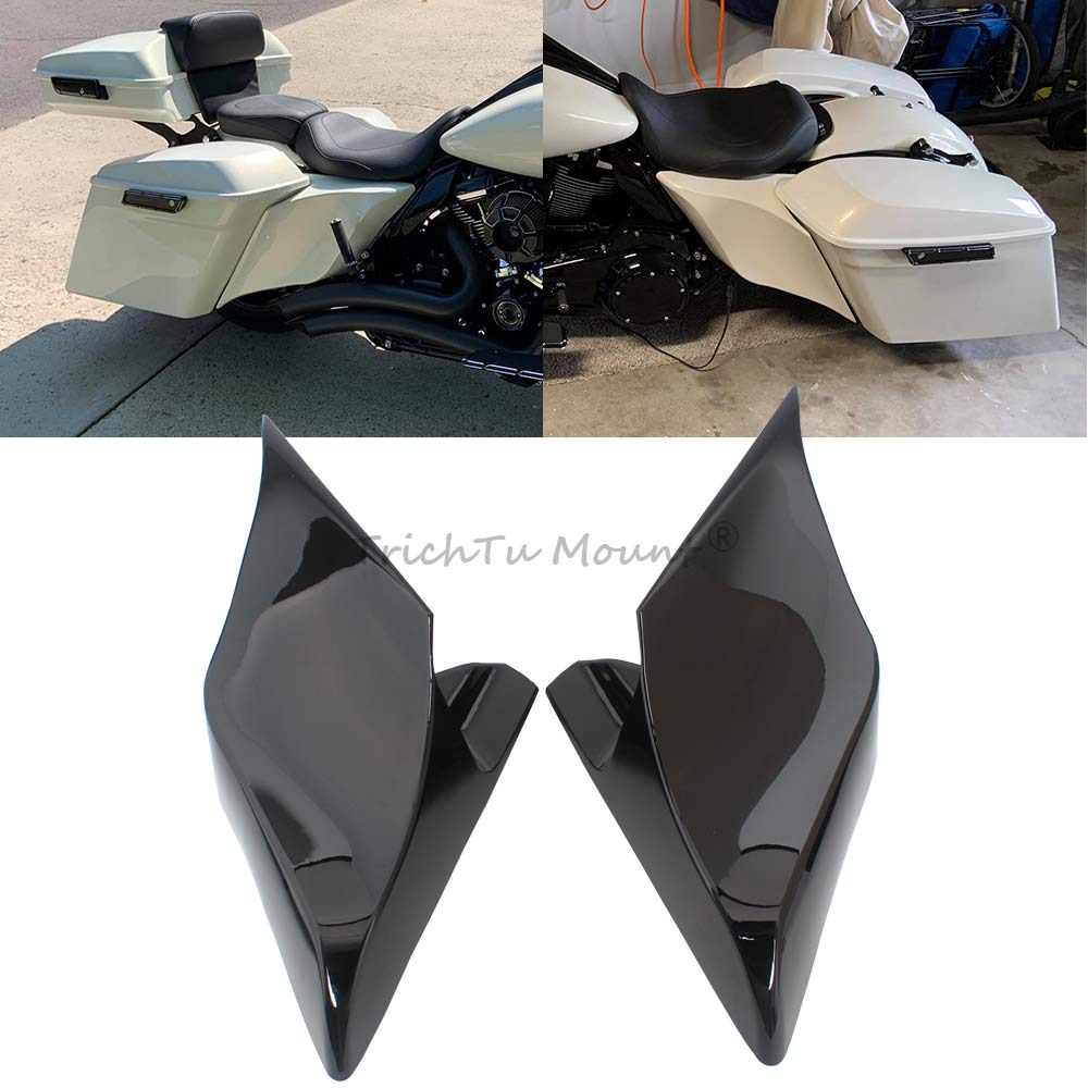 Motorcycle Accessory Stretched Extended Side Covers Panels For Harley Touring Road King Electra Street Road Glide Ultra 2014-23