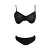 Women's Sexy Lingerie Mesh Vest Underwear Sexy Off Shoulder Two-piece Set Underwear