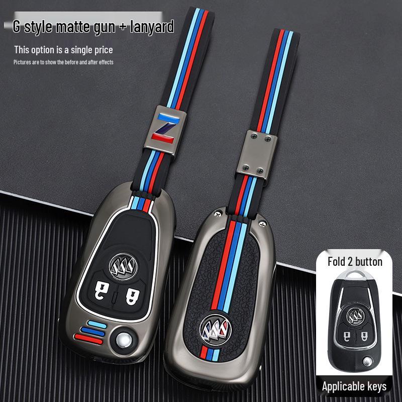 Buick Key Case for Modified Folding Keys: Compatible with Yinglang GT/XT, Junyue, Junwei, Kaiyue Models.