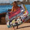Classic animation S-South Cartoon Park Microfiber Blanket Quick Drying Beach Towels Oversized Printing Super Absorbent Pool