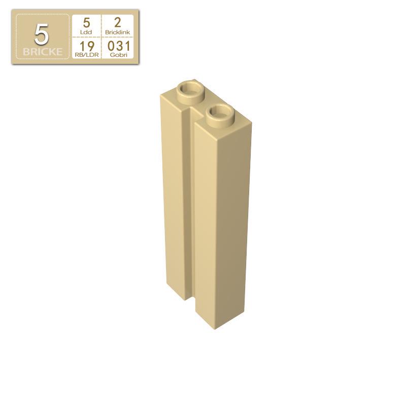 BRICKE Compatible Building Blocks 88393 - Loose Parts for MOC & Gift Pieces жёлтый/абрикосовый