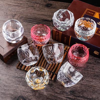 Faceted Water Drop Cup Creative Crystal Glass Gold Foil Baijiu Cup Spirits Cup Generation Moutai Cup Source