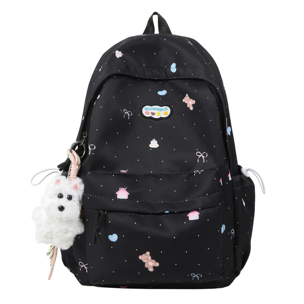 Sweet Girl Double Shoulder Backpack for Students - Cute, Large Capacity, Niche Design