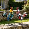 Kleurrijk Haan Tuinbeeld Buiten Terras Decor Metaal Dier Ornament Huis Tuin Balkon
