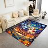 Halloween Night Adventure Customizable Name Floor Mat Design for Outdoor Hallway Kitchen Game Room Anti-slip Rug Office Home Decor Gift for Festivals