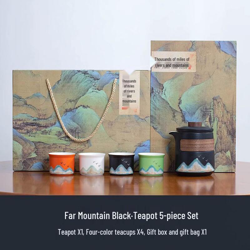 Ailan Huijia MY Scenic Gongfu Tea Set 5-Piece Set