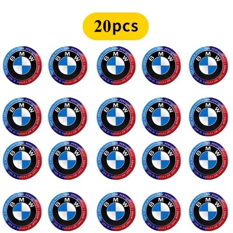 BBJG8 11mm 14mm Car Remote Key Emblem Badge Radio Button Sticker for BMW M Performance E39 E46 E90 E30 E60 E91 E92 F30 F31 Z4 X3 X5 X7