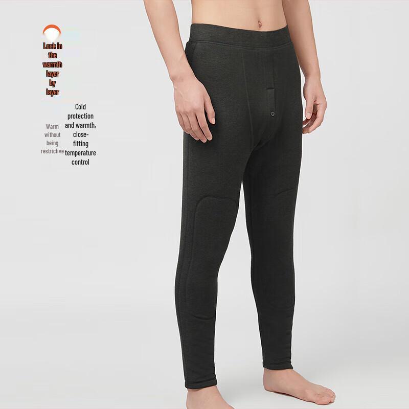 

Yiershuang Men s Lamb Velvet Lined Thermal Pants L