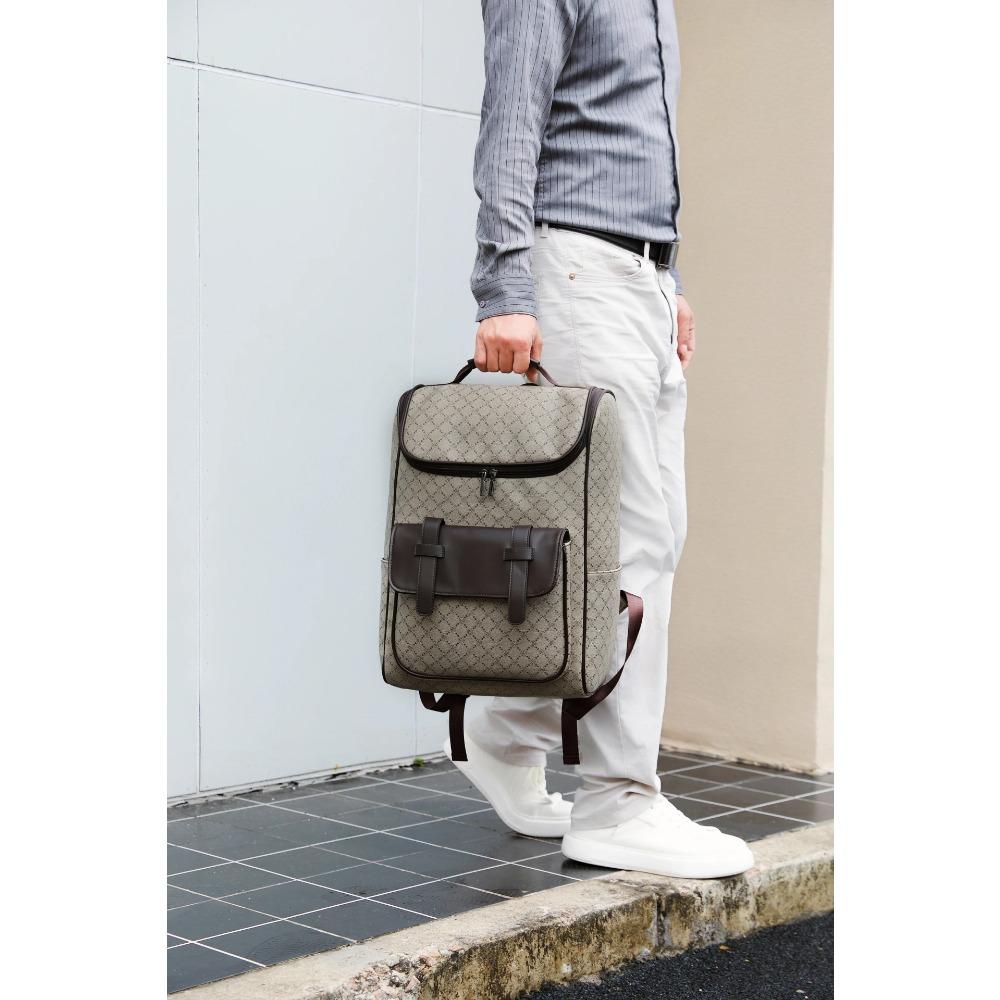High - End Men's Backpack - Large Capacity Laptop Backpack, Double - Shoulder Bag for Commuting and Travel, Casual Men's Bag