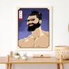 Kreskówkowa Figurka Głowa Rzeźba Rysunek Olejny Sztuka Plakat Druk Japonia Wojownik Zabawny Obraz na Płótnie Pokój Dom Ściana Dekoracja Fani Koszykówki