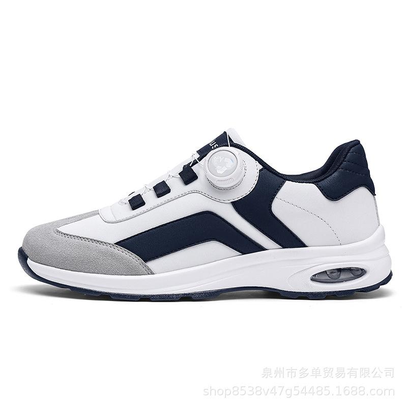 New low-top air cushion rotating buckle sports shoes outdoor light and comfortable cushioning casual shoes